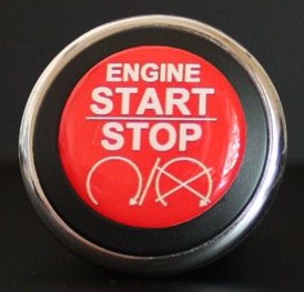 3D Start Button Decal Overlay Red White Engine Start Image